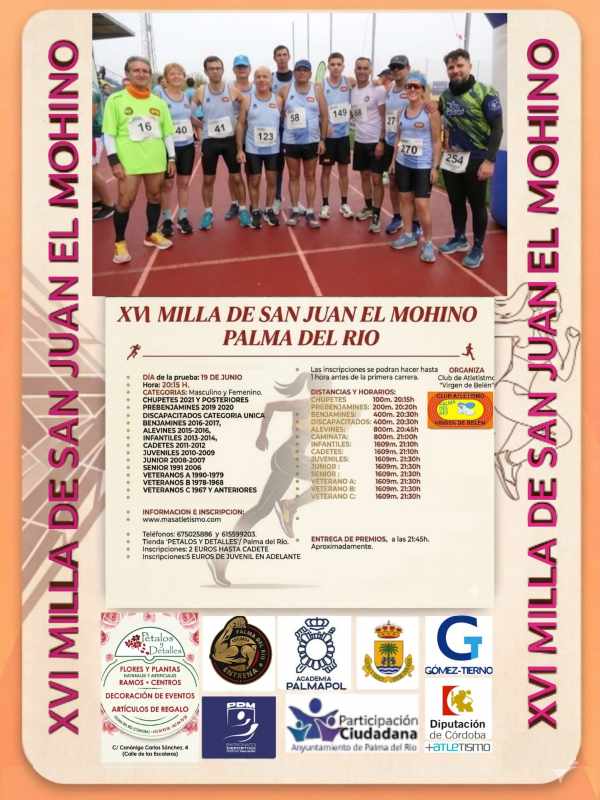 XVI MILLA DE SAN JUAN EL MOHINO-PALMA DEL RIO